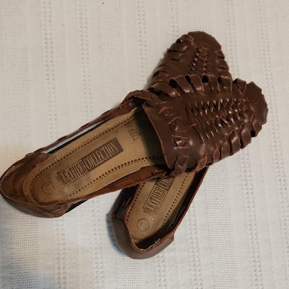 Brown Women's Huarache Leather Sandals